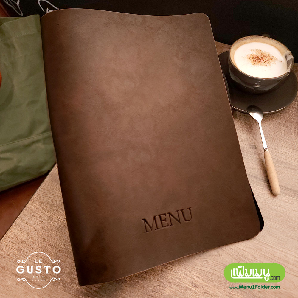 เล่มเมนูปกหนัง Le Gusto หนัง PU ทำความสะอาดง่าย