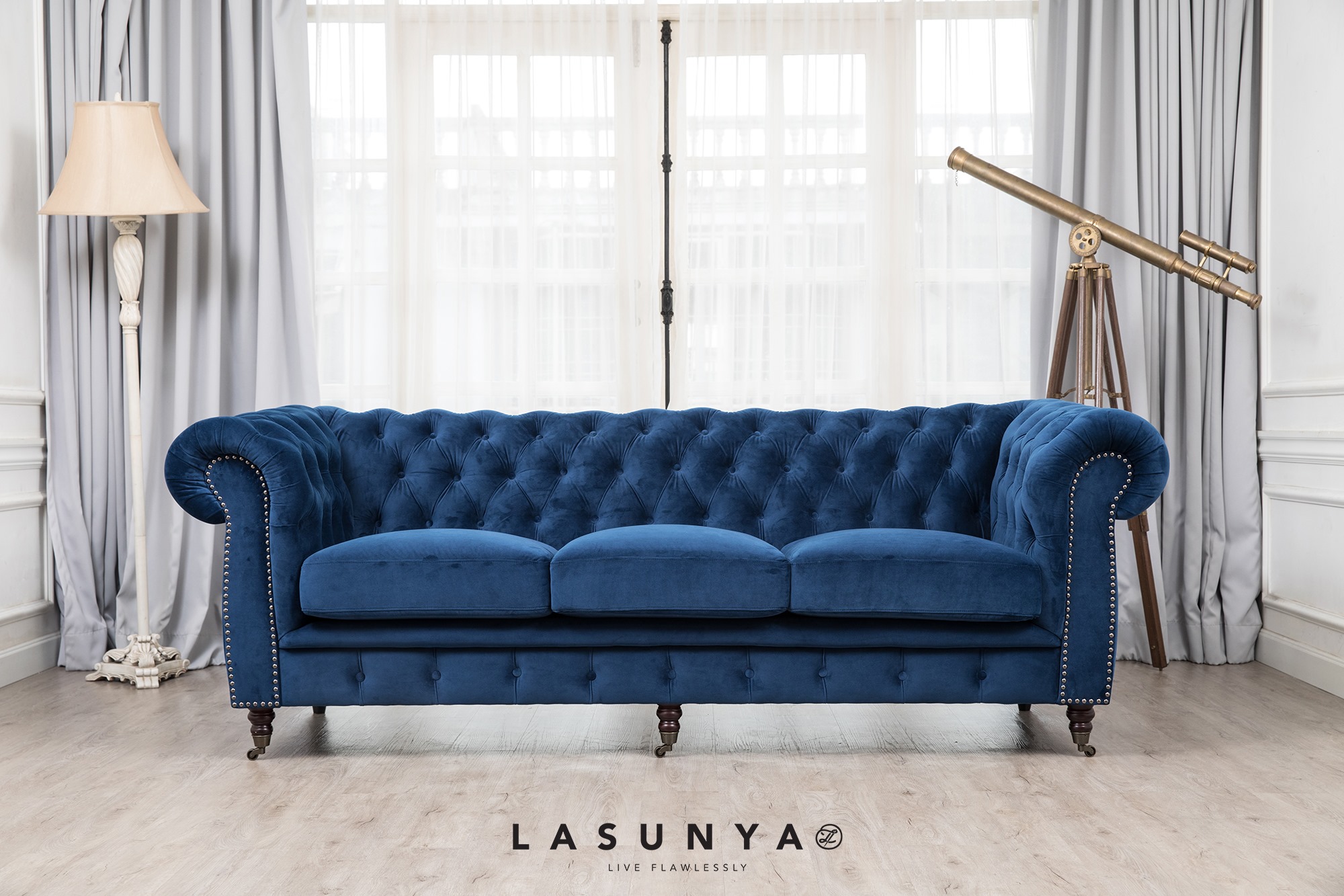 Velvet Chesterfield